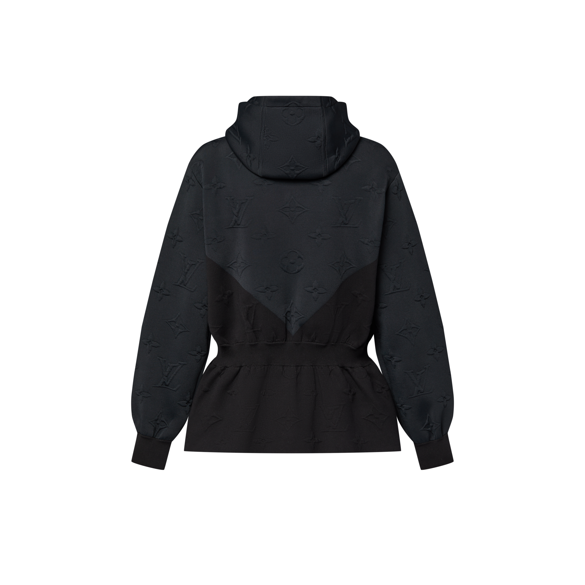 Hoodie mit Schößchen und 3D Monogram-Motiv  Damen Ready to Wear Strick | LOUIS VUITTON (Zoom)